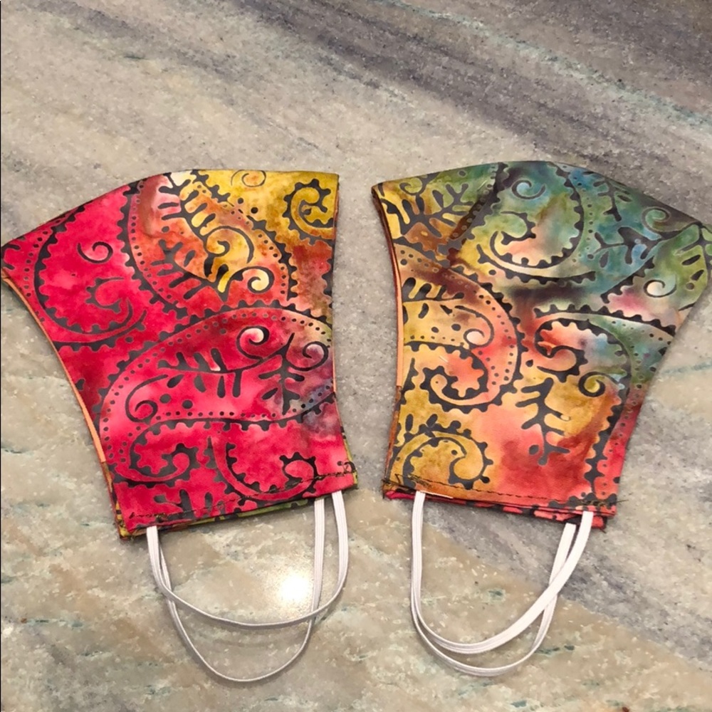 Multicolored Face Mask with Filter Pocket